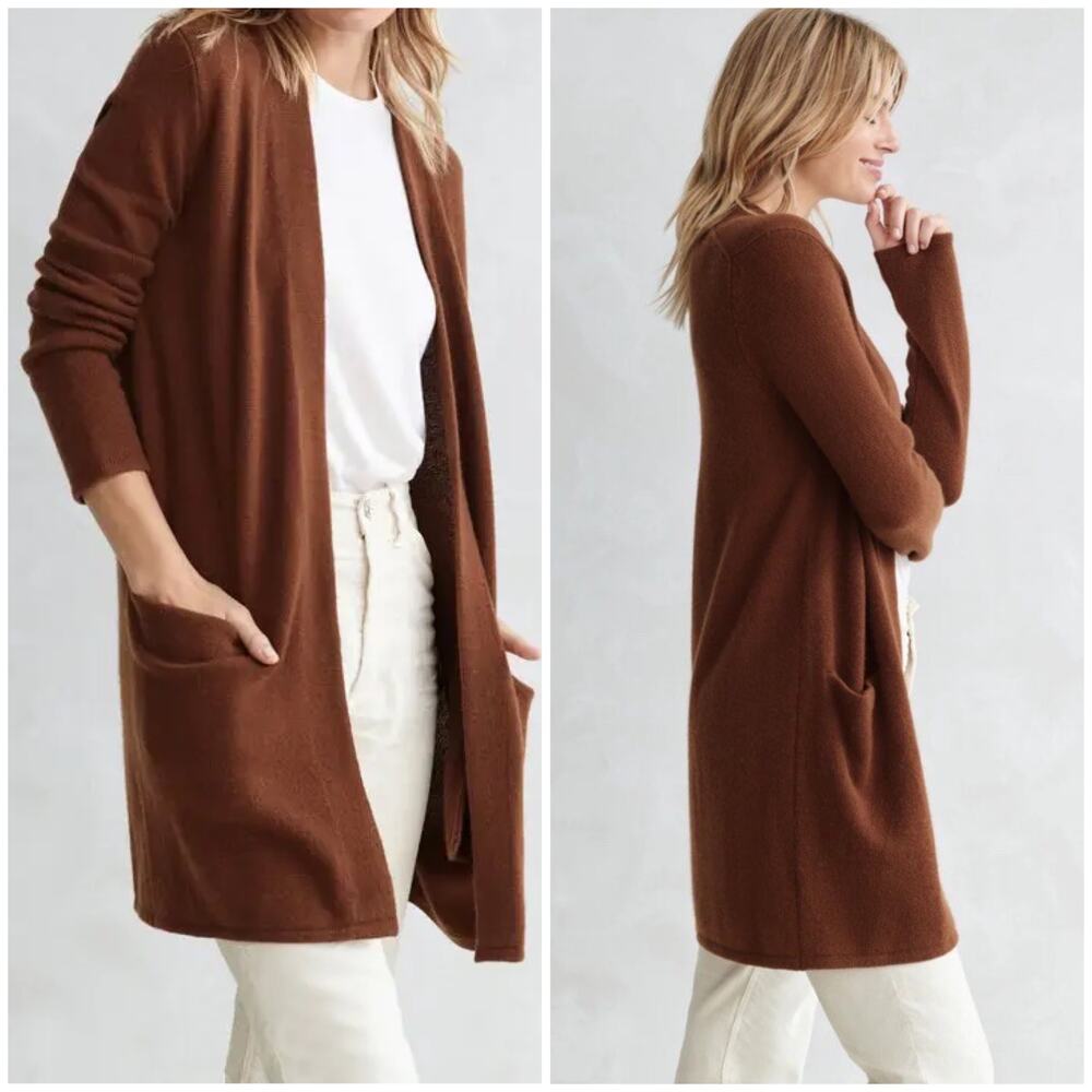 Jenni Kayne Cashmere Sweater Coat Cinnamon
